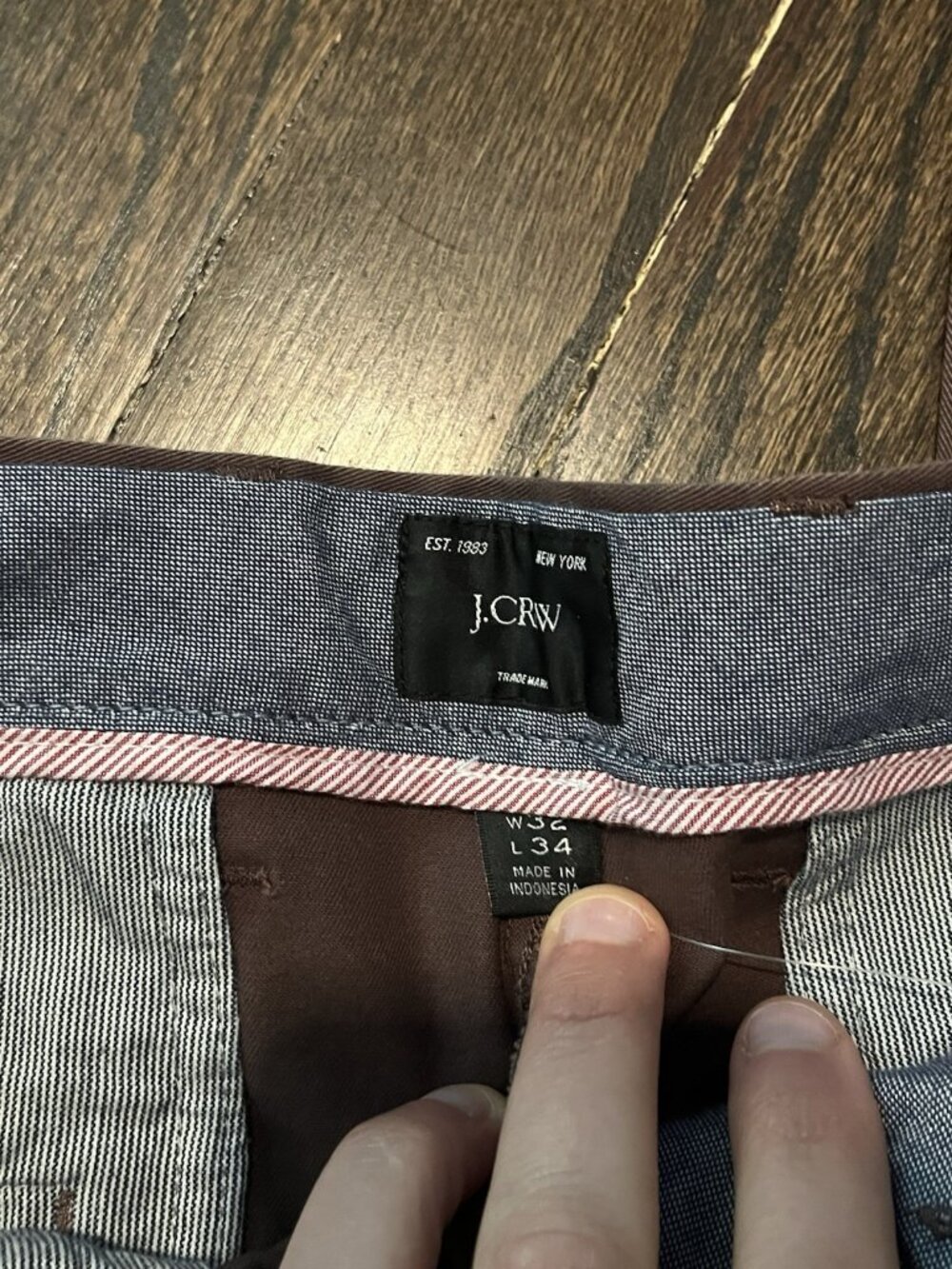 NWT J.Crew 770 Straight Fit Core Stretch Chino Pants Mens Sz 32 X 34 Deep Purple - Picture 4 of 9